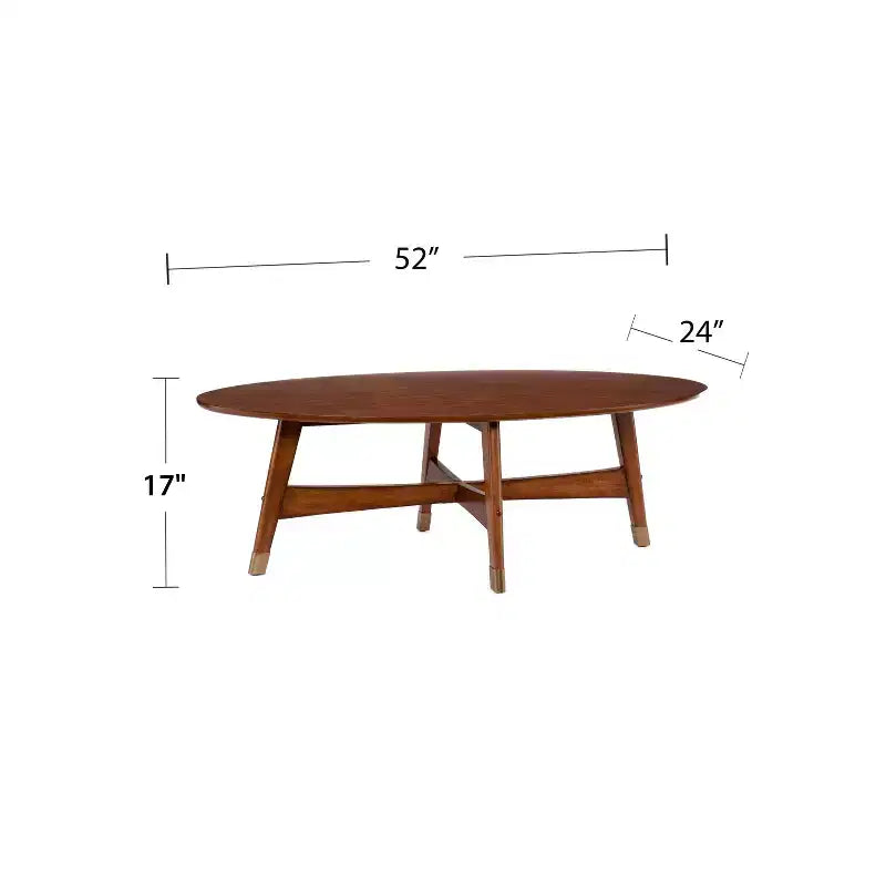Table basse Rhoda Mid-Century Modern - Marron - SEI