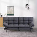 Canapé Futon Convertible avec Mousse à Mémoire de Forme 71" - Banquette-lit Dossier Inclinable