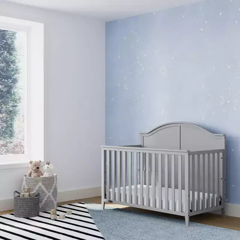 Lit de bébé convertible 5-en-1 - Certifié GREENGUARD Gold, Hauteur du matelas réglable
