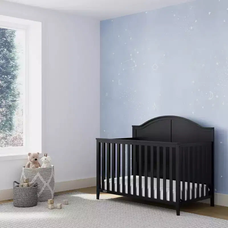 Lit de bébé convertible 5-en-1 - Certifié GREENGUARD Gold, Hauteur du matelas réglable