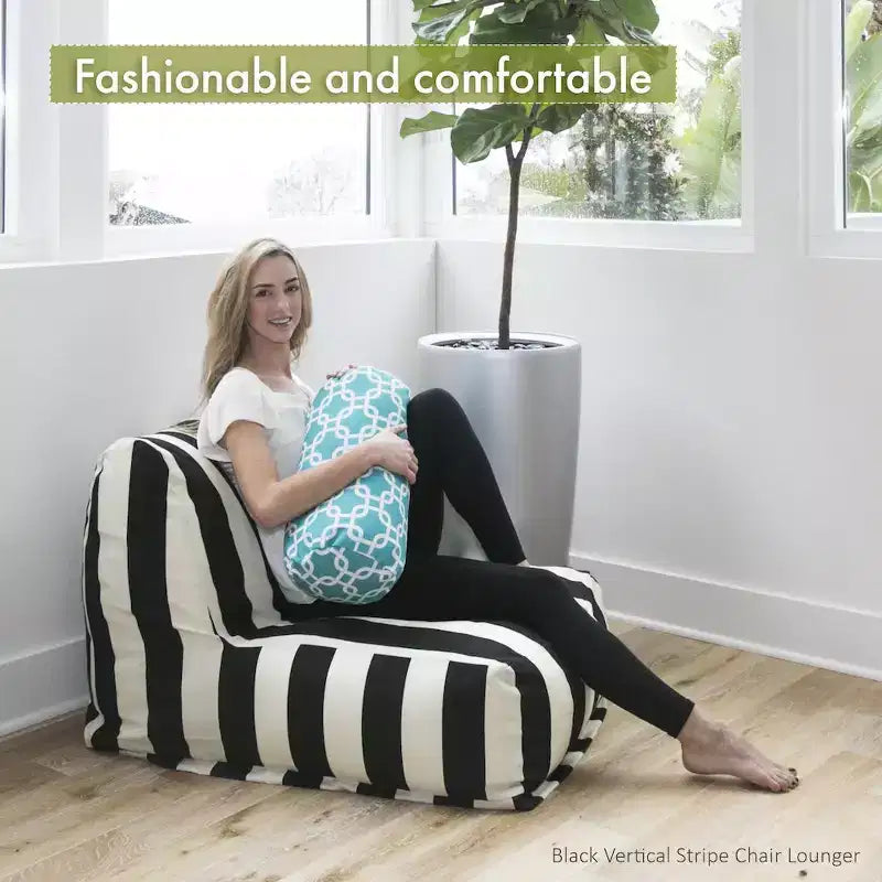 Fauteuil pouf - Crème