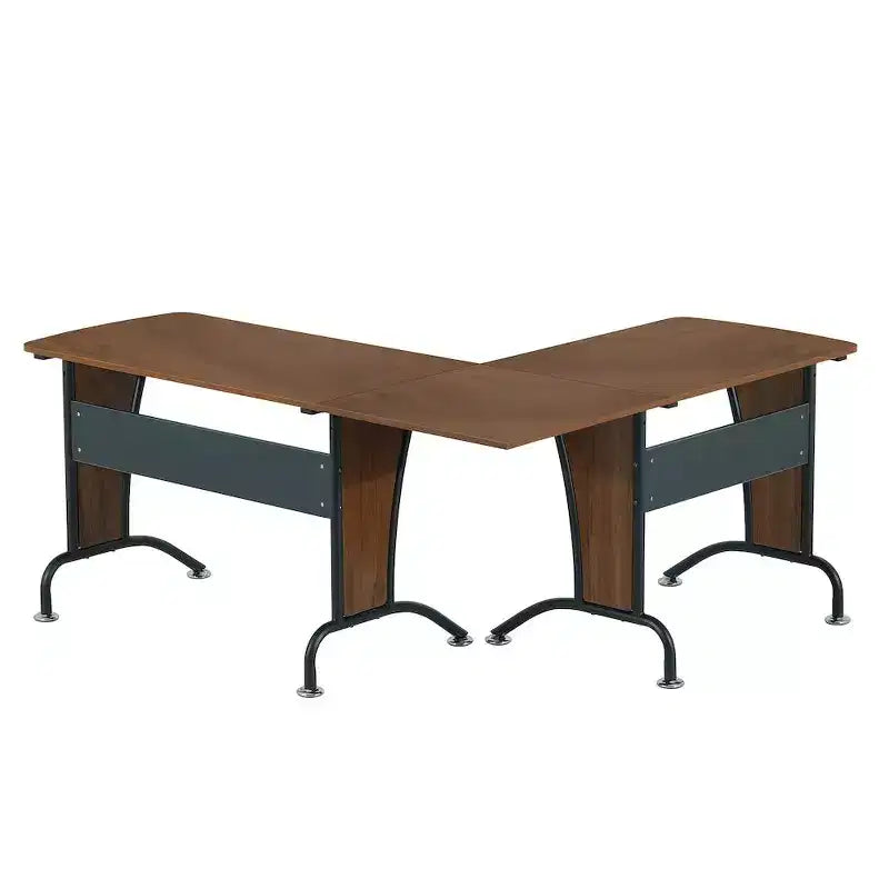 Bureau d'angle de luxe avec option de bureau d'équipe en ligne