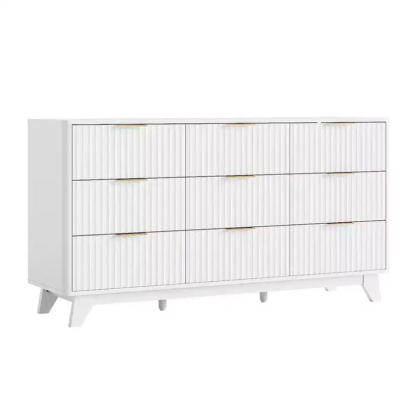 Commode large 57" à 9 tiroirs - Rangement moderne et minimaliste