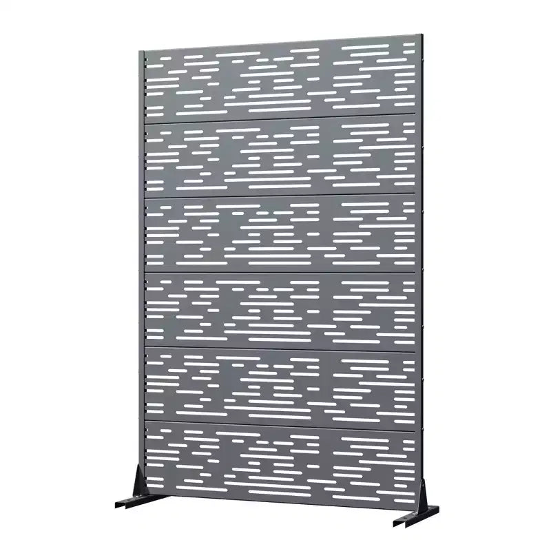 Panneau brise-vue autoportant en métal pour extérieur - Treillis décoratif de jardin, 183 cm de hauteur