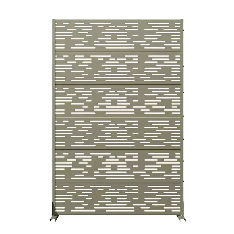 Panneau brise-vue autoportant en métal pour extérieur - Treillis décoratif de jardin, 183 cm de hauteur