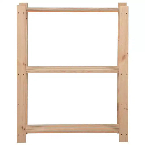 Étagère de rangement 3 niveaux en pin massif - 60 cm (L) x 90 cm (H)