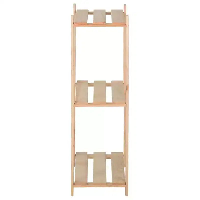Étagère de rangement 3 niveaux en pin massif - 60 cm (L) x 90 cm (H)