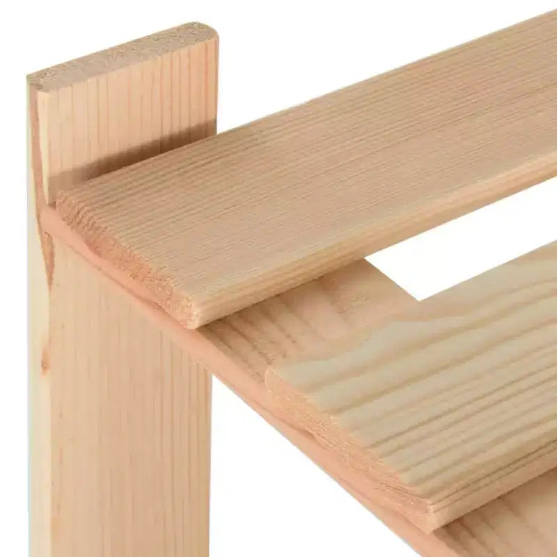 Étagère de rangement 3 niveaux en pin massif - 60 cm (L) x 90 cm (H)