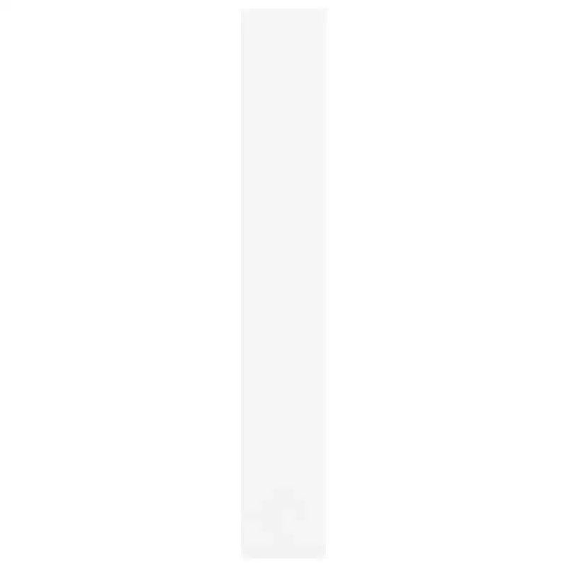 Bibliothèque haute et Séparateur de pièce - Bois d'ingénierie blanc, 6 étagères, 197,9 cm