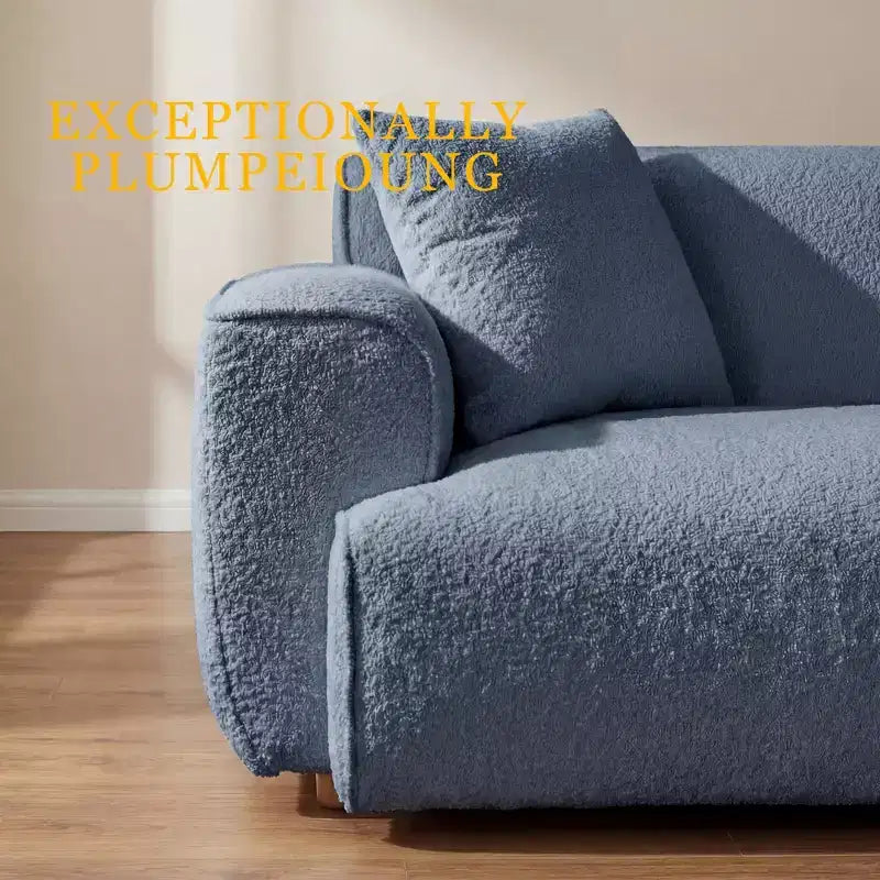 Canapé moderne 91, canapé nuage en peluche confortable avec assise profonde, canapé 3 places rembourré en tissu bouclé, causeuse surdimensionnée pour salon, chambre