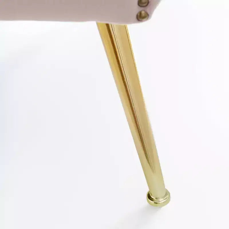 Fauteuil d'appoint rembourré avec structure en métal