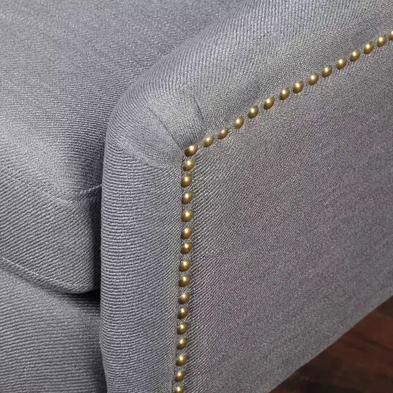 Fauteuil d'appoint rembourré avec structure en métal