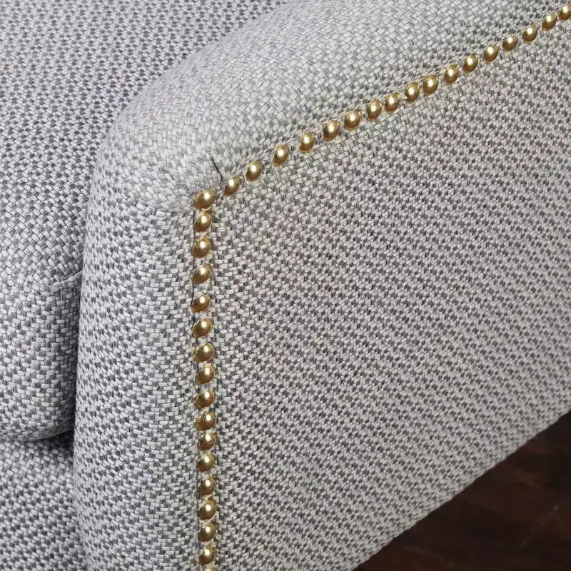 Fauteuil d'appoint rembourré avec structure en métal