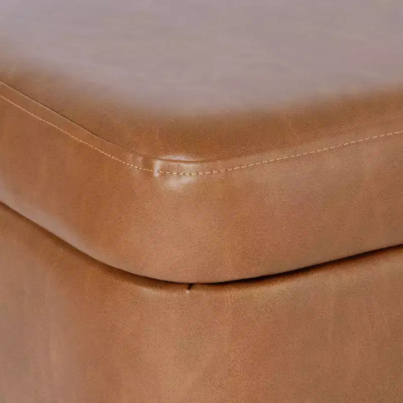 Grand banc de rangement rembourré moderne - Velours vert, pieds en métal noir, 42"L