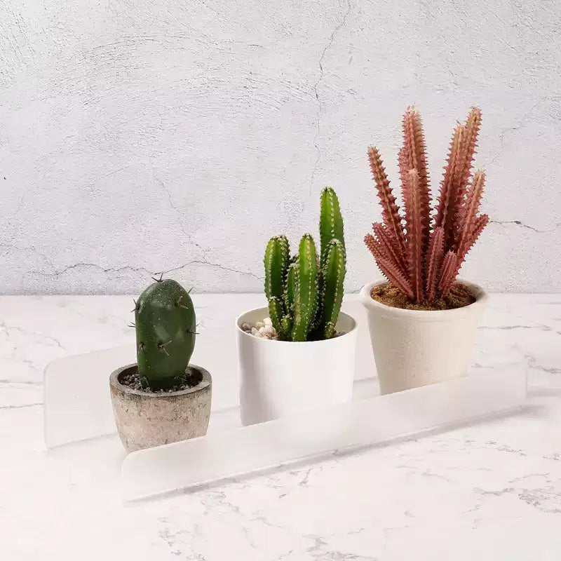 Étagère murale flottante en acrylique transparent - Forme en U, pour salle de bain et cuisine
