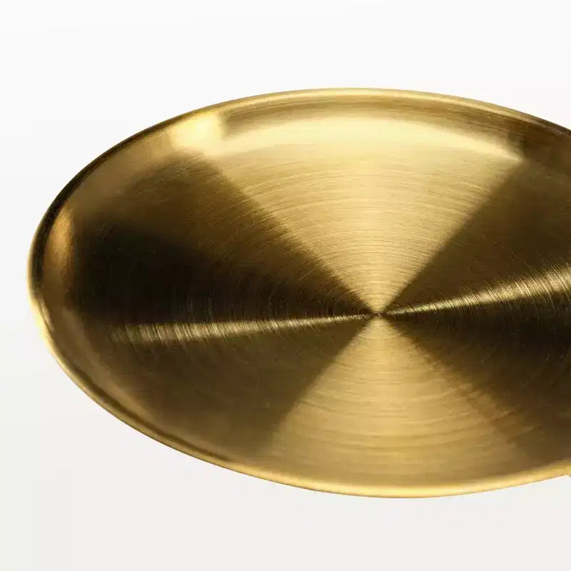Table d'appoint enchanteresse pour chat avec double plateau en verre trempé - Doré et Beige