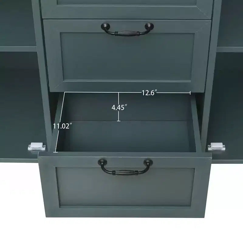 Meuble de rangement de cuisine/Bahut de 119 cm avec 3 tiroirs et 2 portes - Console de buffet