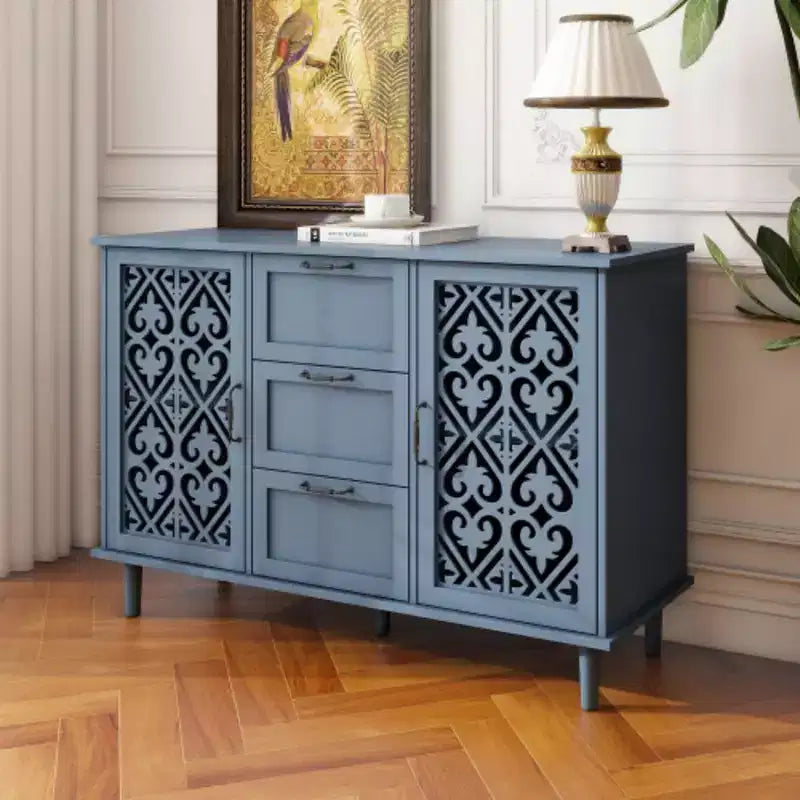 Meuble de rangement de cuisine/Bahut de 119 cm avec 3 tiroirs et 2 portes - Console de buffet