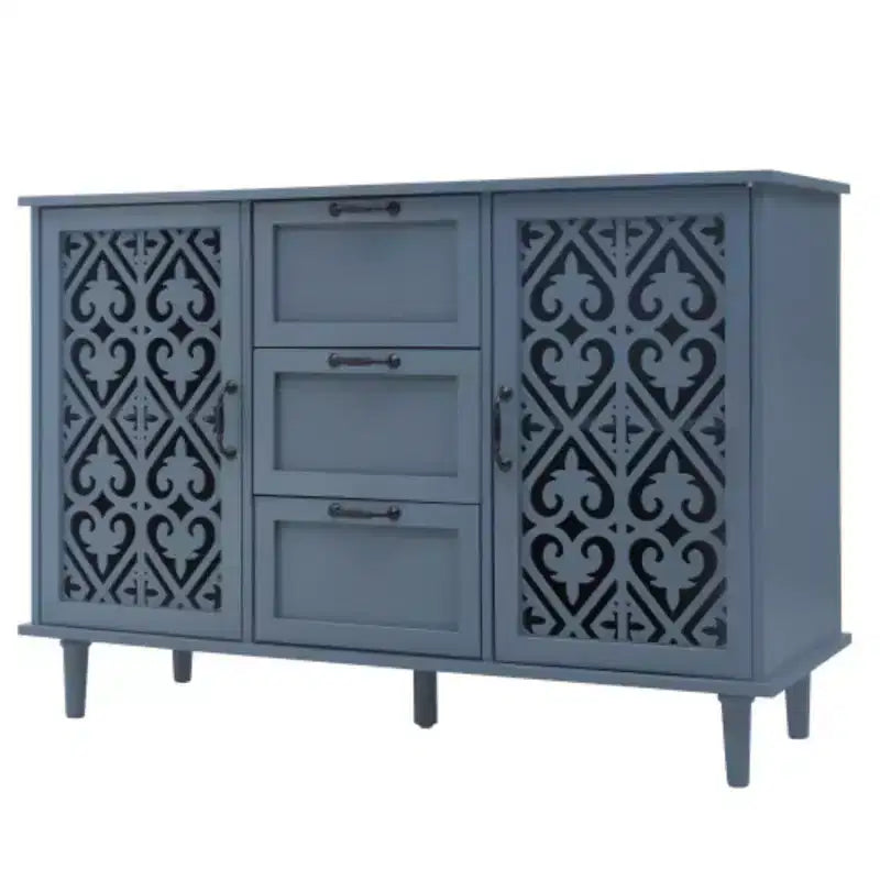 Meuble de rangement de cuisine/Bahut de 119 cm avec 3 tiroirs et 2 portes - Console de buffet