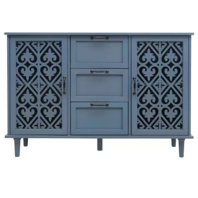 Meuble de rangement de cuisine/Bahut de 119 cm avec 3 tiroirs et 2 portes - Console de buffet