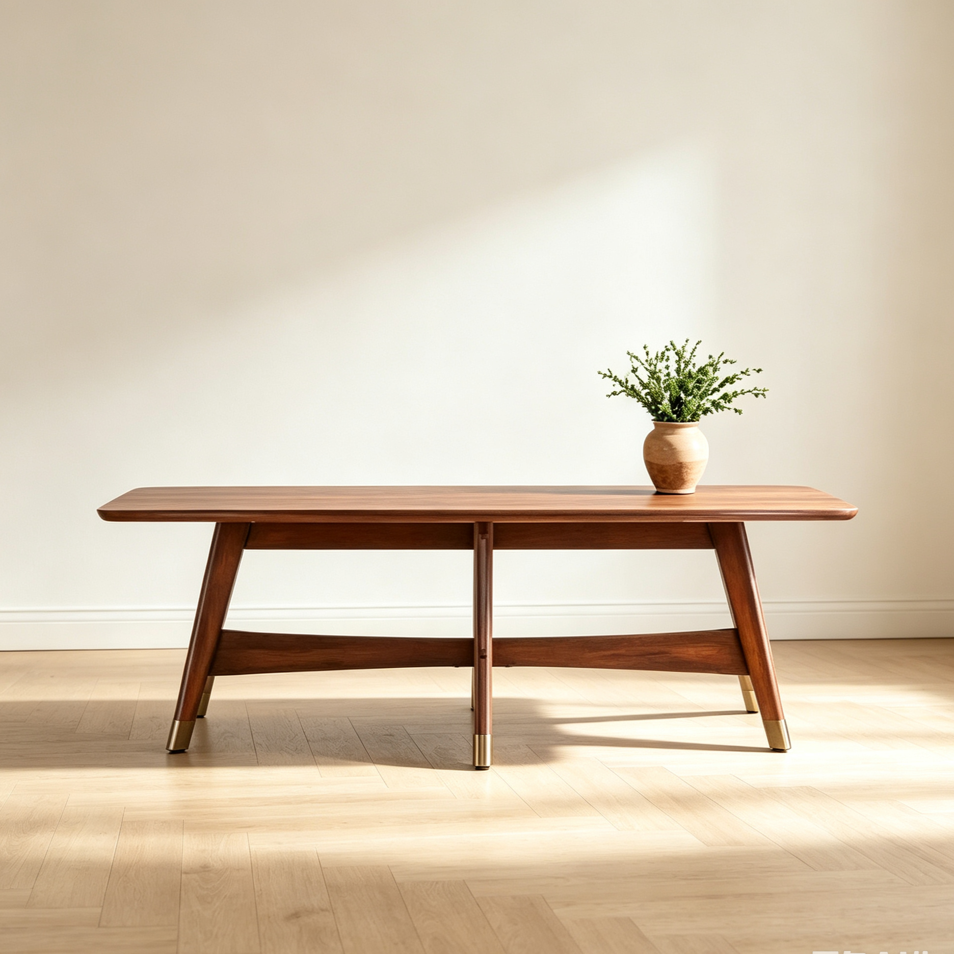 Table basse Rhoda Mid-Century Modern - Marron - SEI